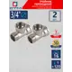 Тройник СТМ CRTFFM34 3/4"x3/4"x3/4" ВР-НР латунь 2 шт