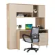 Стол офисный с креслом Mobi Комфорт 12.95N 162x180x60 см ЛДСП цвет серый/дуб сонома/сатин