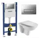 Комплект инсталляция с унитазом Geberit 472140 цвет белый