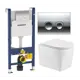 Комплект инсталляция с унитазом Geberit 513165 цвет белый