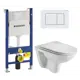 Комплект инсталляция с унитазом Geberit 523167 цвет белый