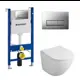 Комплект инсталляция с унитазом Geberit 425889 цвет белый
