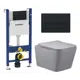 Комплект инсталляция с унитазом Geberit 587689 цвет серый