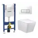 Комплект инсталляция с унитазом Geberit 462751 цвет белый