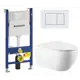 Комплект инсталляция с унитазом Geberit 523160 цвет белый