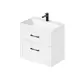 Тумба под раковину подвесная Итана 4657841621725 69.4см с раковиной цвет Эмаль белый матовый