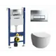 Комплект инсталляция с унитазом Geberit 425929 цвет белый