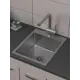 Мойка для кухни Bauedge KT4050S 50x40 см глубина чаши 19.5 см нержавеющая сталь цвет сатин