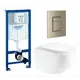 Комплект инсталляция с унитазом Grohe 640016 цвет белый