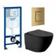 Комплект инсталляция с унитазом Grohe 639780 цвет черный