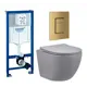 Комплект инсталляция с унитазом Grohe 639794 цвет серый