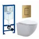 Комплект инсталляция с унитазом Grohe 639760 цвет белый