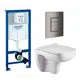 Комплект инсталляция с унитазом Grohe 639854 цвет белый