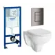 Комплект инсталляция с унитазом Grohe 639858 цвет белый