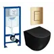 Комплект инсталляция с унитазом Grohe 639624 цвет черный