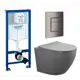 Комплект инсталляция с унитазом Grohe 639914 цвет серый