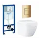 Комплект инсталляция с унитазом Grohe 639673 цвет белый