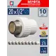 Муфта комбинированная СТМ Пласт 1/2"x20 мм НР полипропилен 10 шт CPSM2012K10