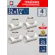 Тройник комбинированный СТМ Пласт 1/2"x32 мм ВР полипропилен 4 шт CPTF3212K04