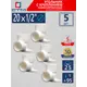 Водорозетка СТМ Пласт 1/2"x20 мм ВР полипропилен 5 шт CPWF2012K05
