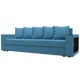 Диван раскладной Лига диванов Дубай Лайт полки справа 232x85x80 см рогожка цвет амур 10 голубой