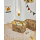 Декор настенный La forma Amarantha с желтым яблоком и синими кисточками белого цвета 30 x 30 см