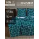 Комплект постельного белья Этель Emerald hexagon 10706949 хлопок 2-спальный наволочки 70 x 70- 2 шт цвет разноцветный