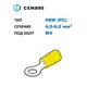 Наконечник для кабеля Cembre cmbGP-M4 4-6 мм2 М4 100 шт