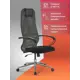 Офисное кресло Ergolife SU-B-8/подл.130/осн.009 68.3x131x70 см сетка цвет темно-серый/черный