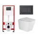 Комплект инсталляция с унитазом Tece 425984 цвет белый