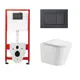 Комплект инсталляция с унитазом Tece 437077 цвет белый