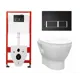 Комплект инсталляция с унитазом Tece 553588 цвет белый