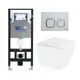 Комплект инсталляция с унитазом Weltwasser 531050 цвет белый