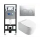 Комплект инсталляция с унитазом Weltwasser 512974 цвет белый