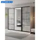Шкаф-купе Клевер Атина с зеркалом 240x270х58 см 9 полок ЛДСП цвет белый/бетон серый