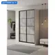 Шкаф-купе Клевер Атина 240x130х65 см 6 полок ЛДСП цвет белый/бетон серый
