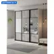 Шкаф-купе Клевер Атина комбинированный 240x220х45 см 9 полок ЛДСП цвет белый/бетон серый