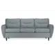 Диван прямой Ramart design Монца 203x86x86 см искусственная кожа цвет серый