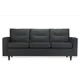 Диван прямой Ramart design Бруно 197x84x80 см искусственная кожа цвет черный