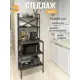 Стеллаж Grostat home Kokset loft 5 полок 66x181x45 см металл цвет темно-коричневый
