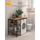 Стеллаж Grostat home Tevi loft 2 полки 66x145x30 см металл цвет серый