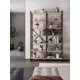 Стеллаж A1 home Bruno double 7 полок 134x210x34 см металл цвет дуб сонома