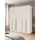 Шкаф распашной Принцесса мелания София 3526 с 6 дверями 240x220x50 см ЛДСП цвет белый