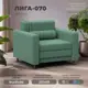 Кресло Лига диванов Лига-070 132546 94x86x92 см рогожка цвет амур 11 зеленый
