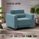 Кресло Лига диванов Лига-070 132557_спб 94x86x92 см велюр цвет seven 113 бирюзовый