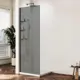 Душевая перегородка Vincea Walk-In VSW-1HWS100CGGM 100x200см профиль вороненая сталь стекло тонированное