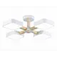 Люстра потолочная светодиодная Ambrella light Comfort Fl4879 26 м² регулируемый белый свет цвет дерево/белый