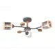 Люстра на штанге Ambrella light Traditional Tr3033231 3 лампы 10 м² цвет дерево серый дымчатый