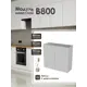 Кухонный шкаф навесной ЛОФТ Frenesie 80x72x32 см ЛДСП цвет белый