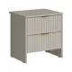 Тумба прикроватная Ridberg Lugano 45x48x37 см 2 ящика ЛДСП цвет кашемир/золото 2 шт.